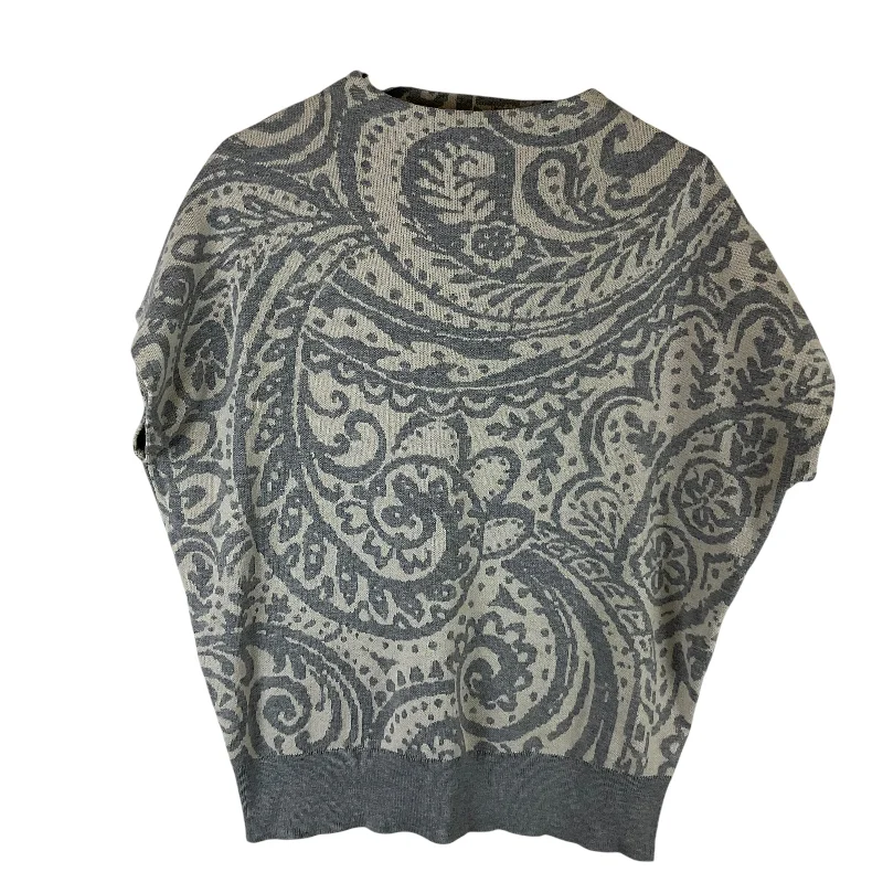 Unmissable Offer Sweater Short Sleeve By Cynthia Rowley In Grey, Size: M