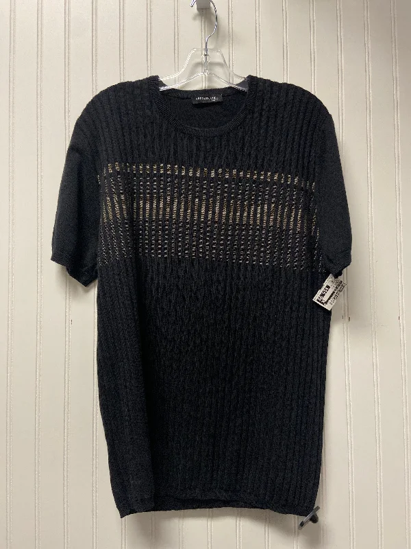 Factory Direct Sale Sweater Short Sleeve By Kenneth Cole In Black & Cream, Size: 2x