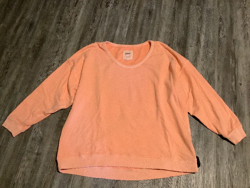 Limited Quantity Sweatshirt Crewneck By Aerie In Orange, Size: Xl