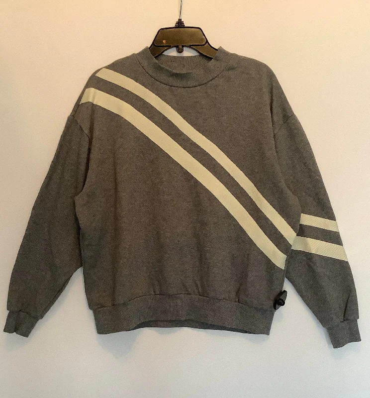 Friends and Family Sale Sweatshirt Crewneck By Wesley In Grey, Size: S
