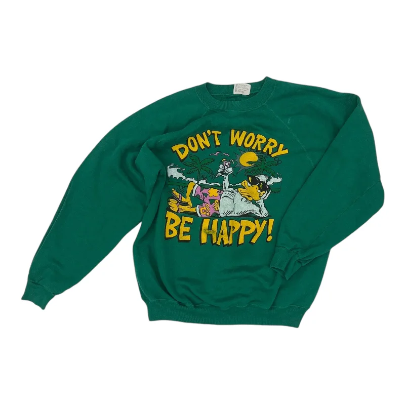 Instant Savings Sweatshirt Crewneck By Hanes In Green, Size:L