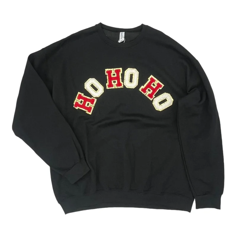 Overstock Sweatshirt Crewneck By Jerzees In Black, Size:2X