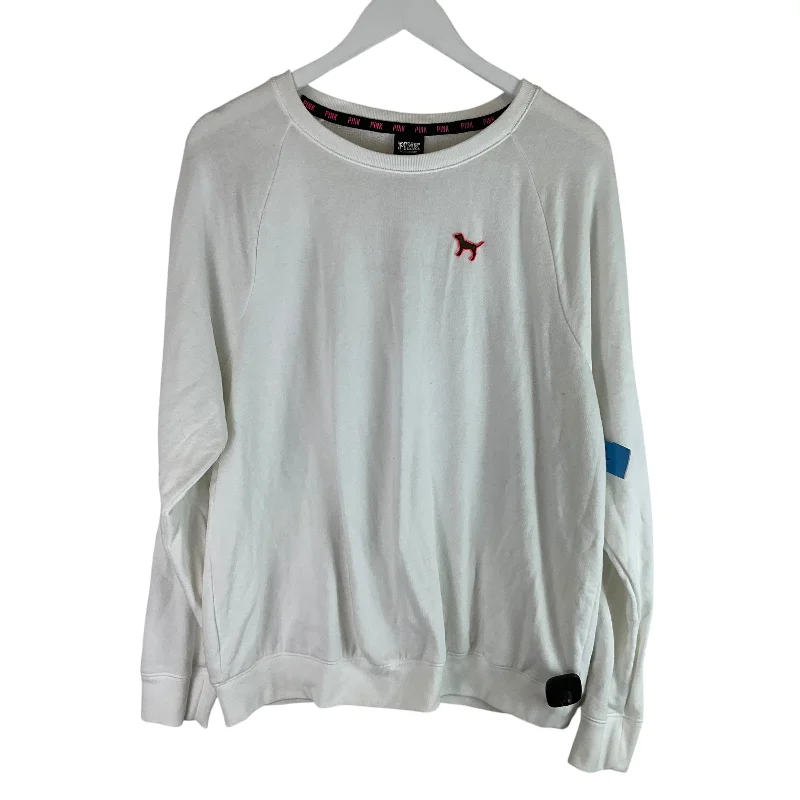 Unmissable Offer Sweatshirt Crewneck By Pink In White, Size: L