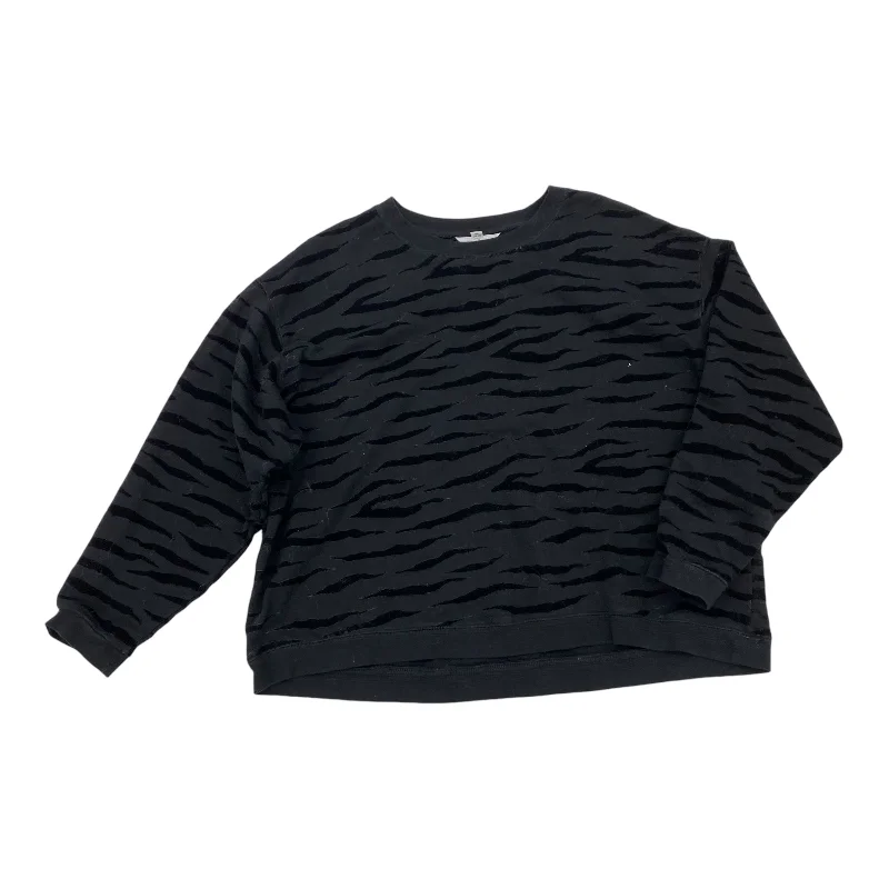 Seasonal Sale SWEATSHIRT CREWNECK by TIME AND TRU In BLACK, Size: XL