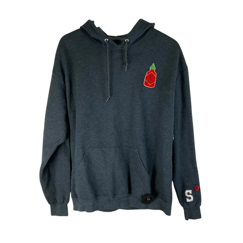 Early Access Sweatshirt Hoodie By Fruit Of The Loom In Grey, Size: L