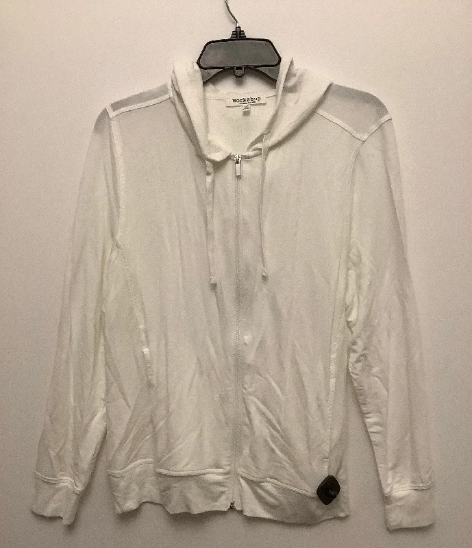 Weekend Deal Sweatshirt Hoodie By Workshop In White, Size: L