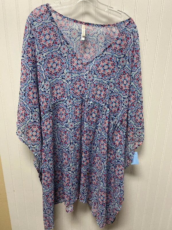 Exclusive Deal Swimwear Cover-up By Cmc In Blue & White, Size: L