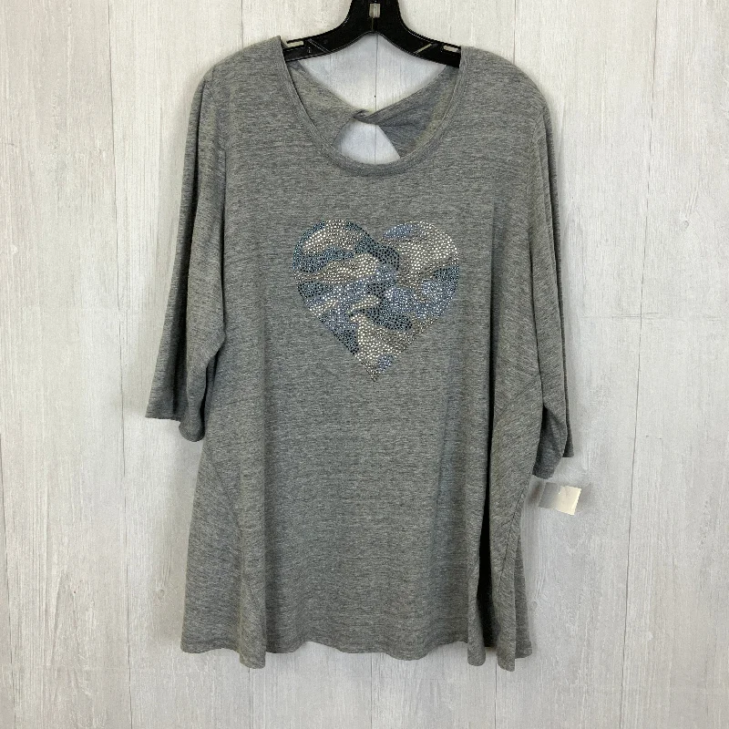 Reduced Prices Top 3/4 Sleeve Basic By Catherines  Size: 1x