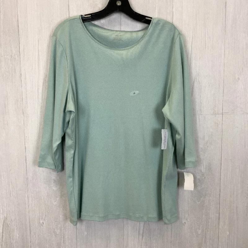 Special Discount Top 3/4 Sleeve Basic By Christopher And Banks  Size: 1x