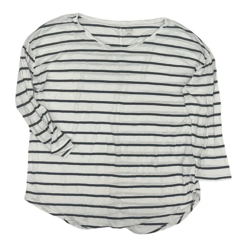 Massive Deals Top 3/4 Sleeve By Ana In Black & White, Size:Xl