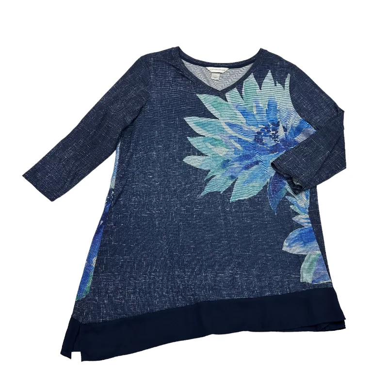 Daily Specials Top 3/4 Sleeve By Christopher And Banks  Size: L
