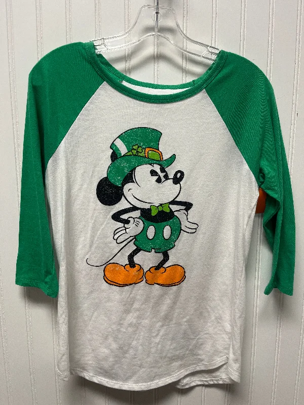 Instant Savings Top 3/4 Sleeve By Disney Store In White, Size: M
