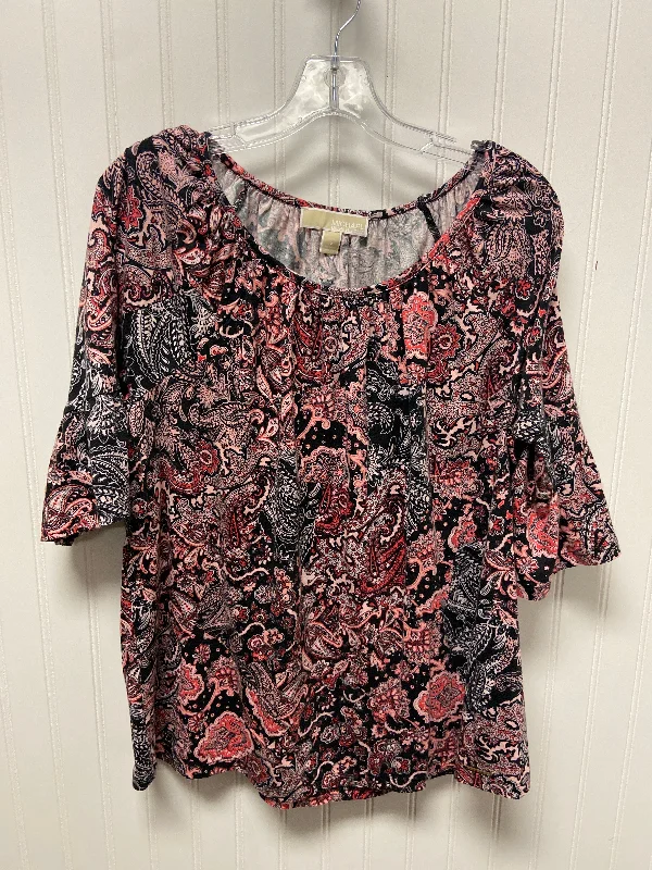Big Discounts Top 3/4 Sleeve By Michael By Michael Kors In Pink, Size: 1x