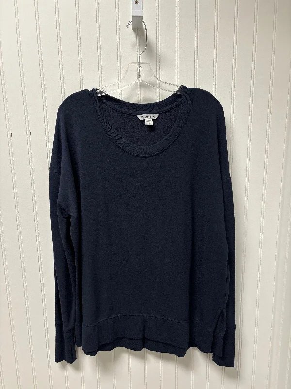 Fantastic Offers Top Long Sleeve Basic By Athleta In Navy, Size: L