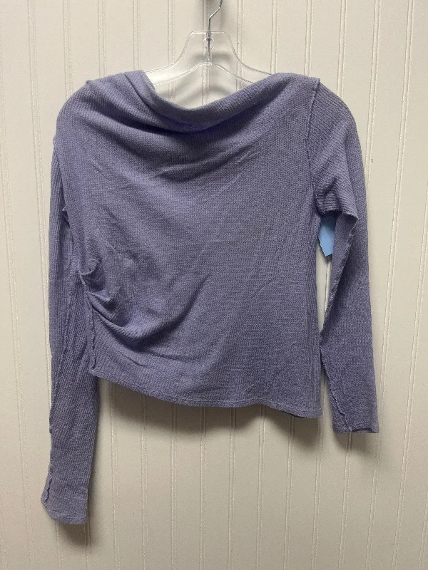 Super Sale Top Long Sleeve Basic By We The Free In Purple, Size: M
