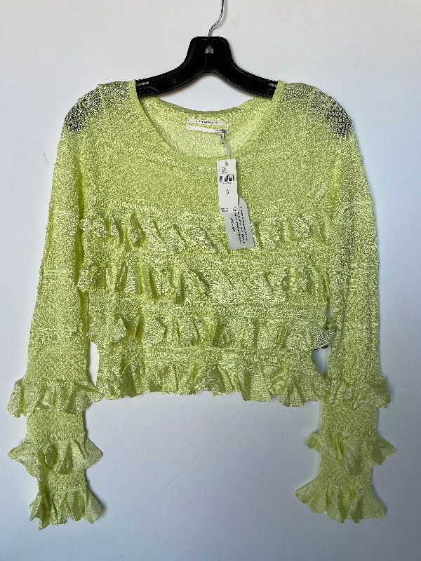 Weekend Special Top Long Sleeve By Anthropologie In Green, Size: M