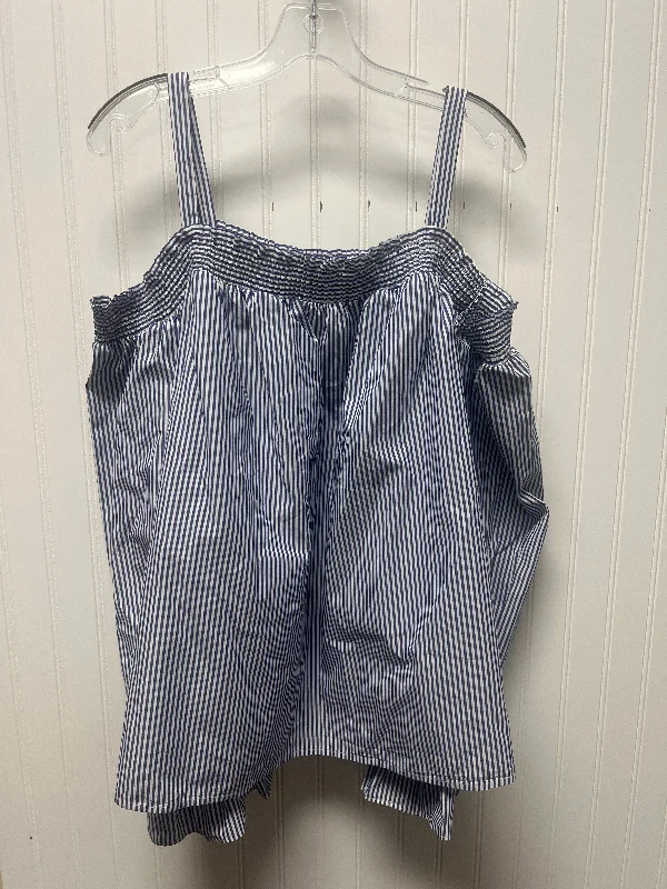 Best Deals Top Long Sleeve By Ava & Viv In Striped Pattern, Size: 3x