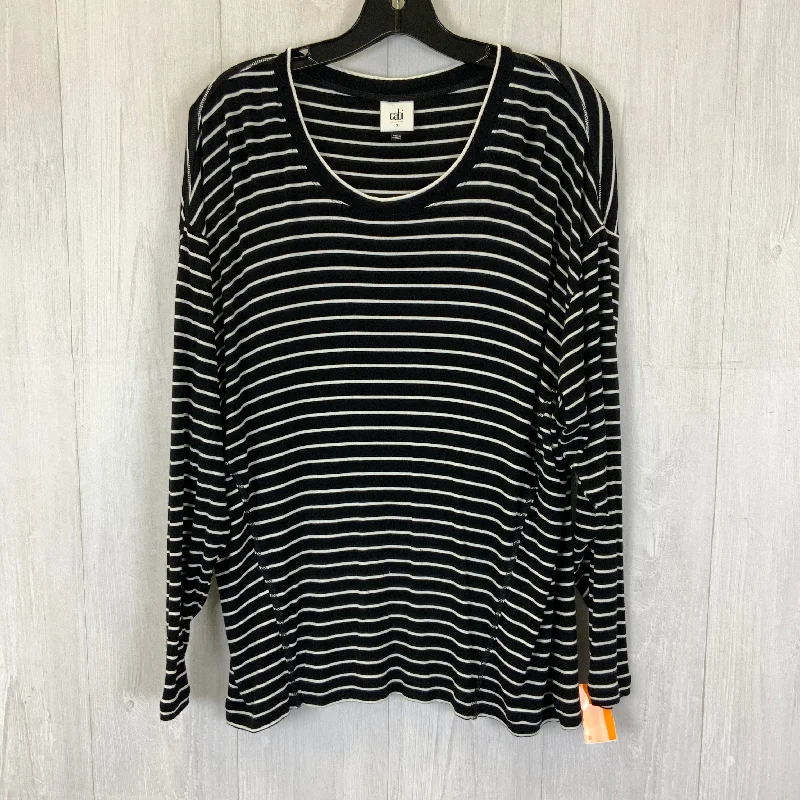 Top Long Sleeve By Cabi In Black, Size: S