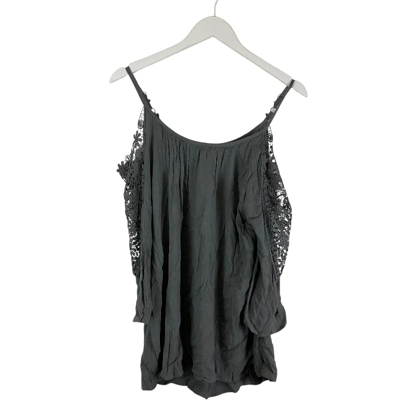 Huge Savings Top Long Sleeve By Cato In Grey, Size: Xl