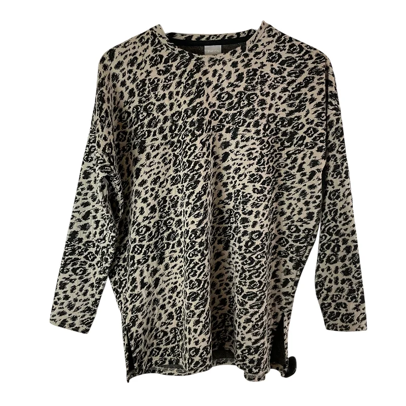 Hurry In Top Long Sleeve By Chicos In Animal Print, Size: 0
