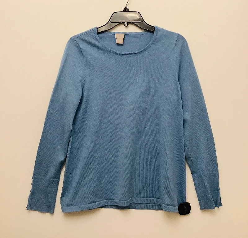 Top Long Sleeve By Chicos In Blue, Size: L