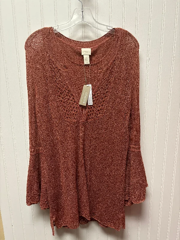 Price Meltdown Top Long Sleeve By Chicos In Rose Gold
