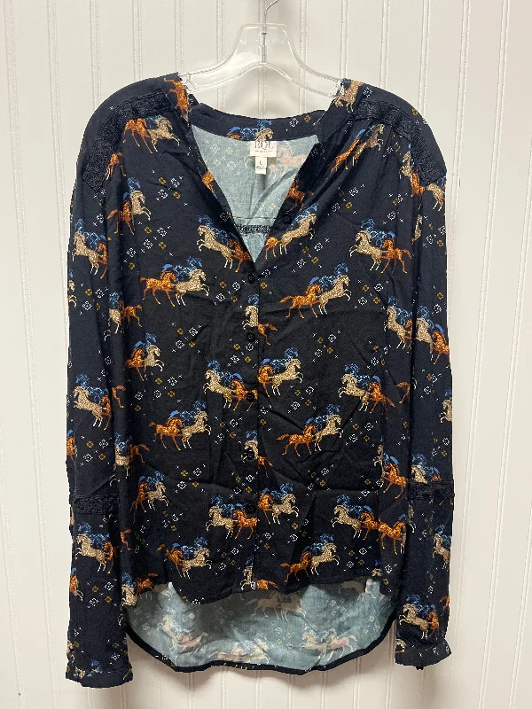 Act Fast Top Long Sleeve By EQL In Black, Size: L