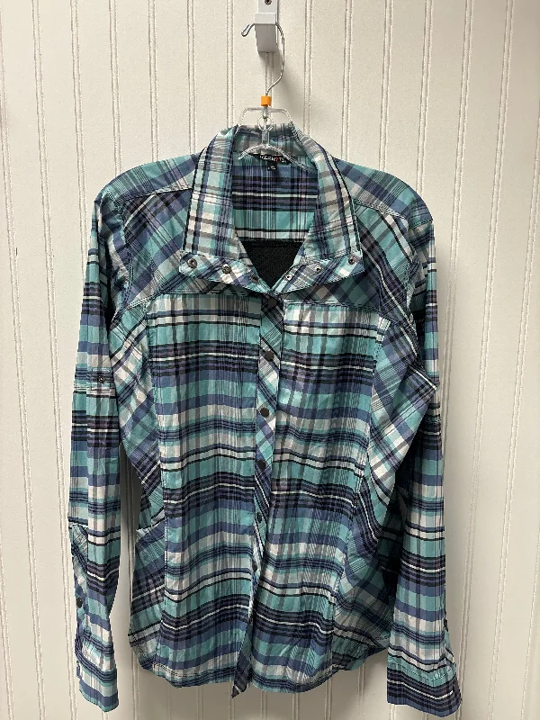 Markdown Madness Top Long Sleeve By Cmb In Blue, Size: L