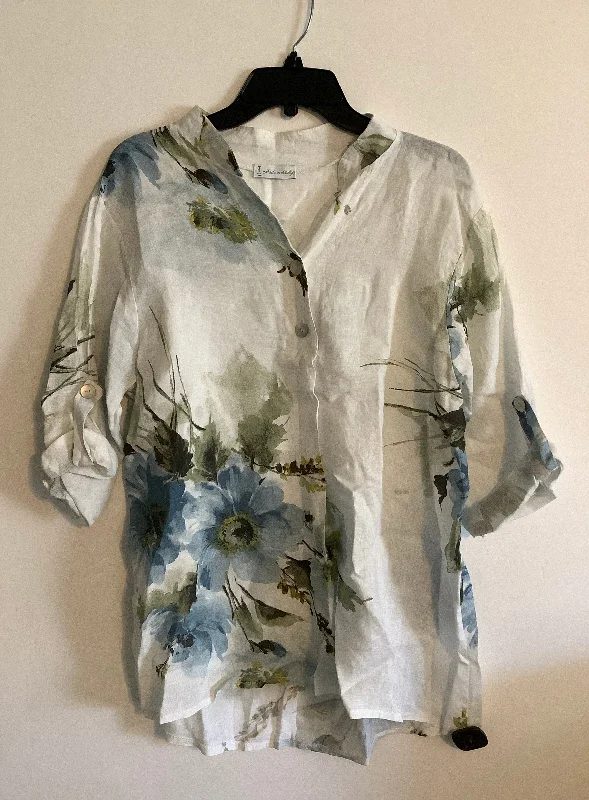 Instant Discount Top Long Sleeve By Cmb In White, Size: M