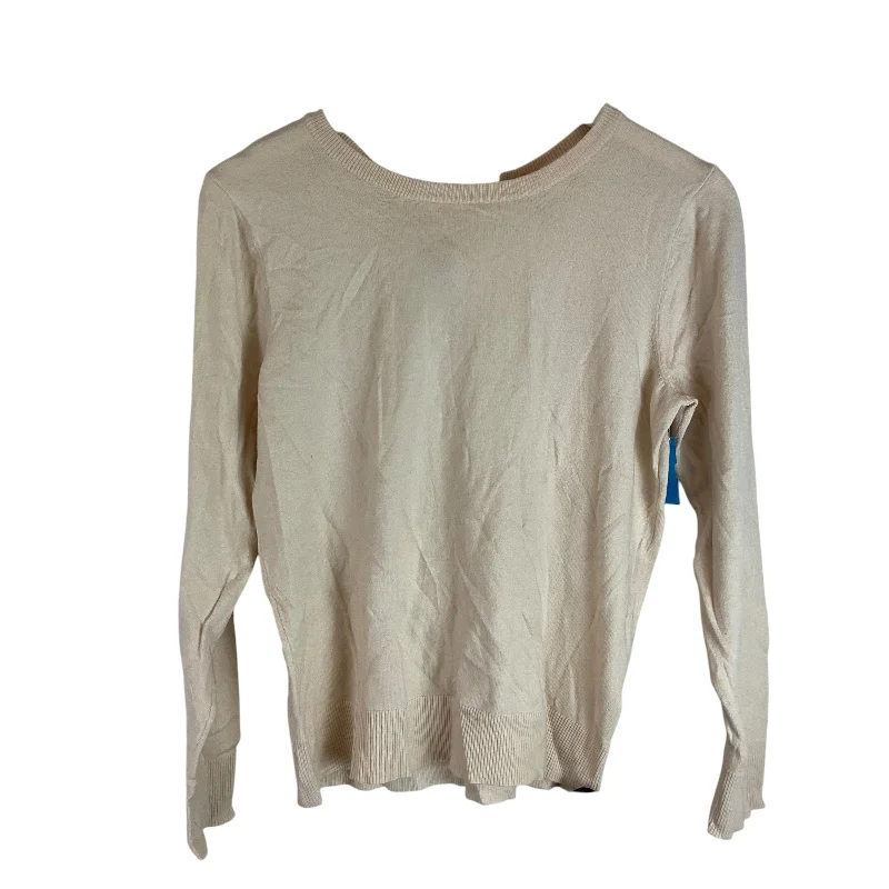 Midnight Sale Top Long Sleeve By Cupio In Cream, Size: L