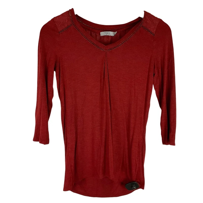 New Deals Top Long Sleeve By Dalia In Red, Size: Xs