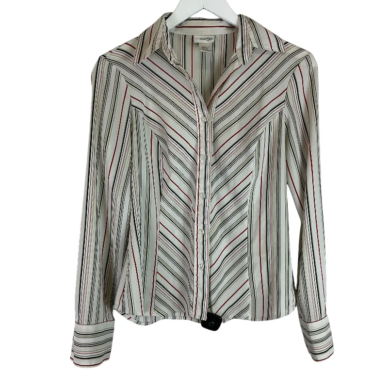 Year-End Sale Top Long Sleeve By East 5th In Cream, Size: S