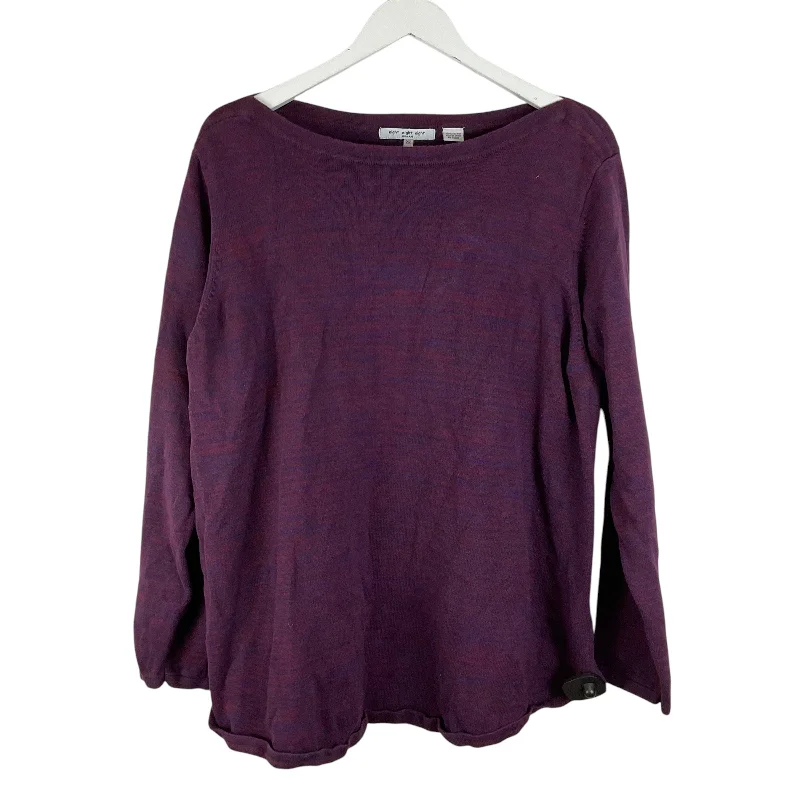 Super Sale Top Long Sleeve By Eight Eight Eight In Purple, Size: 2x