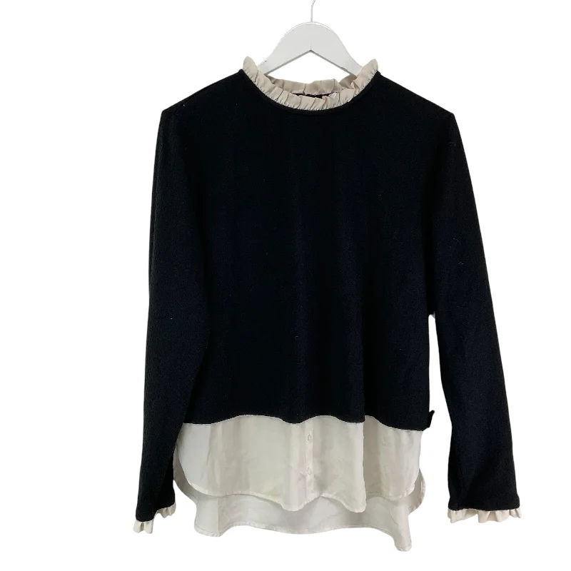 Lowest Price Top Long Sleeve By Elle In Black, Size: Xl