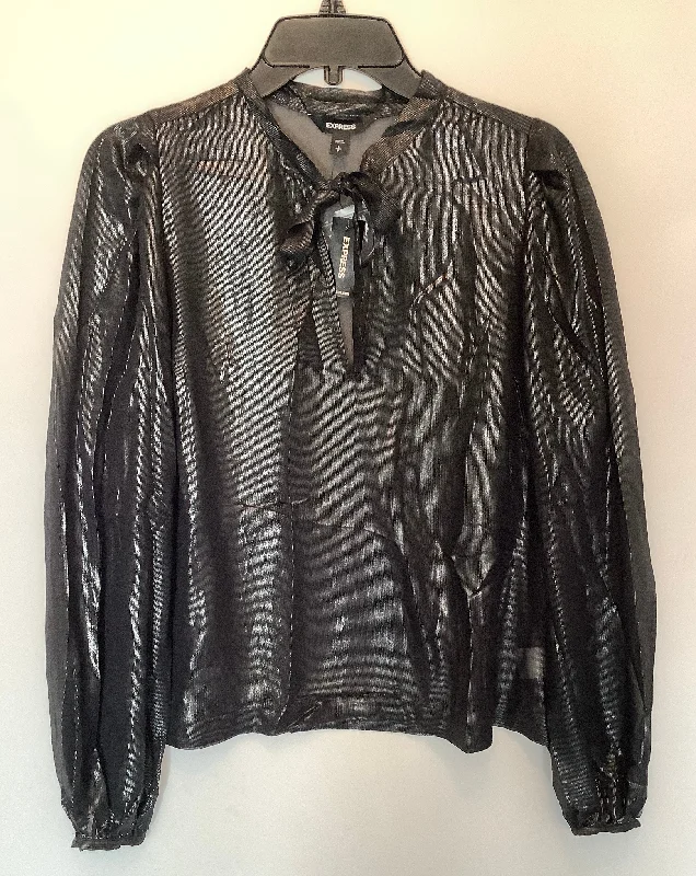 Warehouse Sale Top Long Sleeve By Express In Black, Size: S