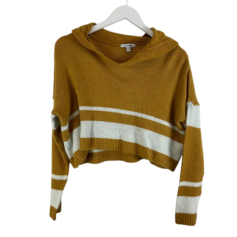 Midnight Sale Top Long Sleeve By Fashion Nova In Yellow, Size: S