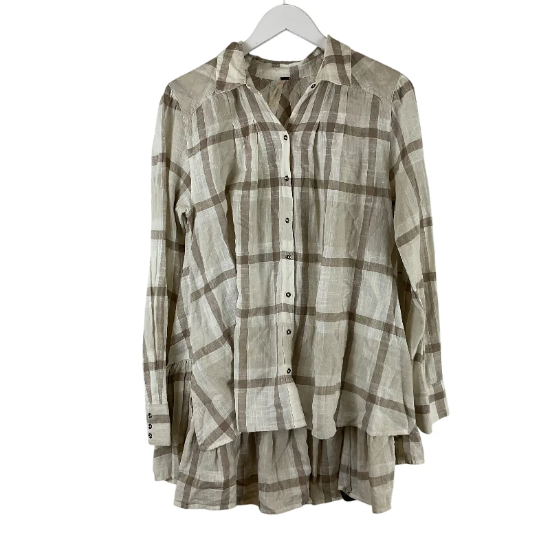 Steals and Deals Top Long Sleeve By Free People In Cream, Size: M