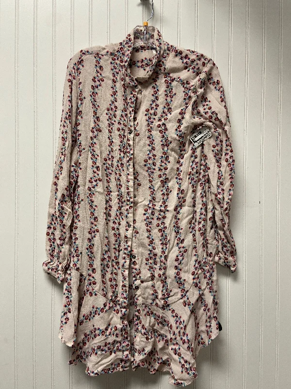 Get It Before It’s Gone Top Long Sleeve By Free People In Floral Print, Size: L