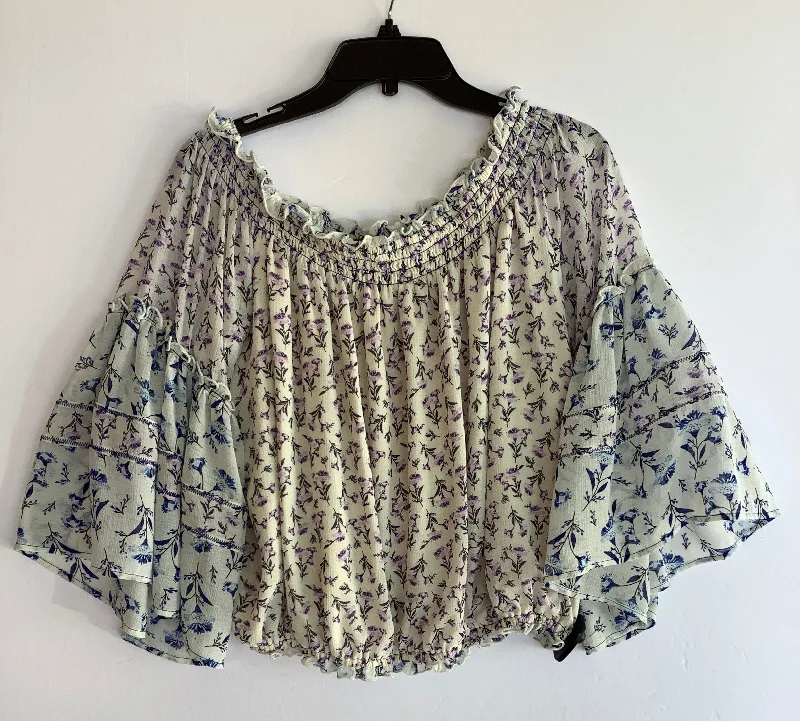 Anniversary Sale Top Long Sleeve By Free People In Floral Print, Size: S