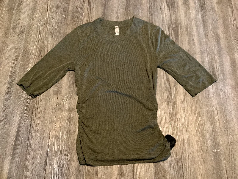 Overstock Sale Top Long Sleeve By Free People In Green, Size: M