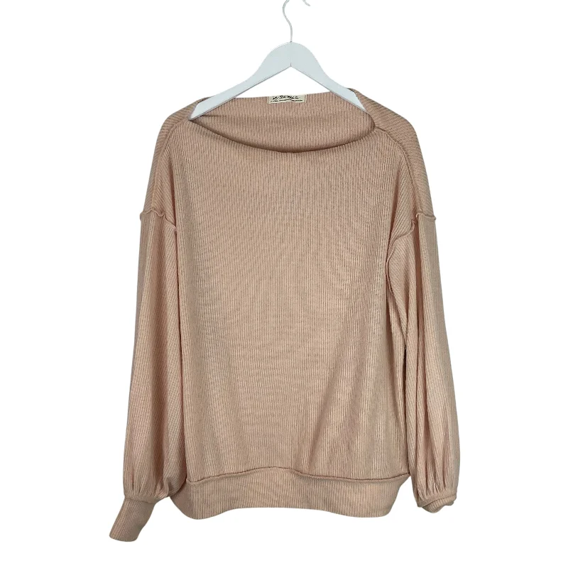 Limited Availability Top Long Sleeve By Free People In Orange, Size: Xs