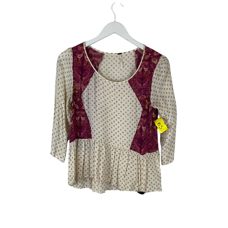 Low Prices Top Long Sleeve By Free People In Pink, Size: S