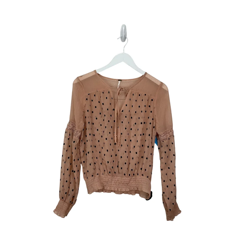 Big Discounts Top Long Sleeve By Free People In Pink, Size: S