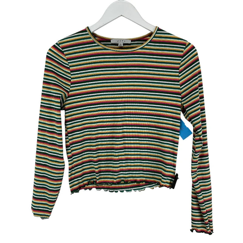 Deep Discounts Top Long Sleeve By Gaze In Multi-colored, Size: M