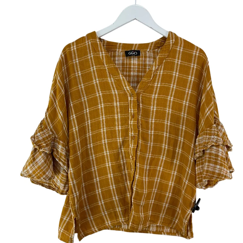 Price Reduction Top Long Sleeve By Gigio In Yellow, Size: S