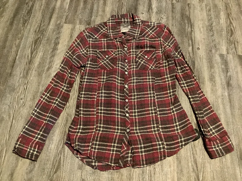 Unbeatable Prices Top Long Sleeve By Harley Davidson In Pink, Size: M