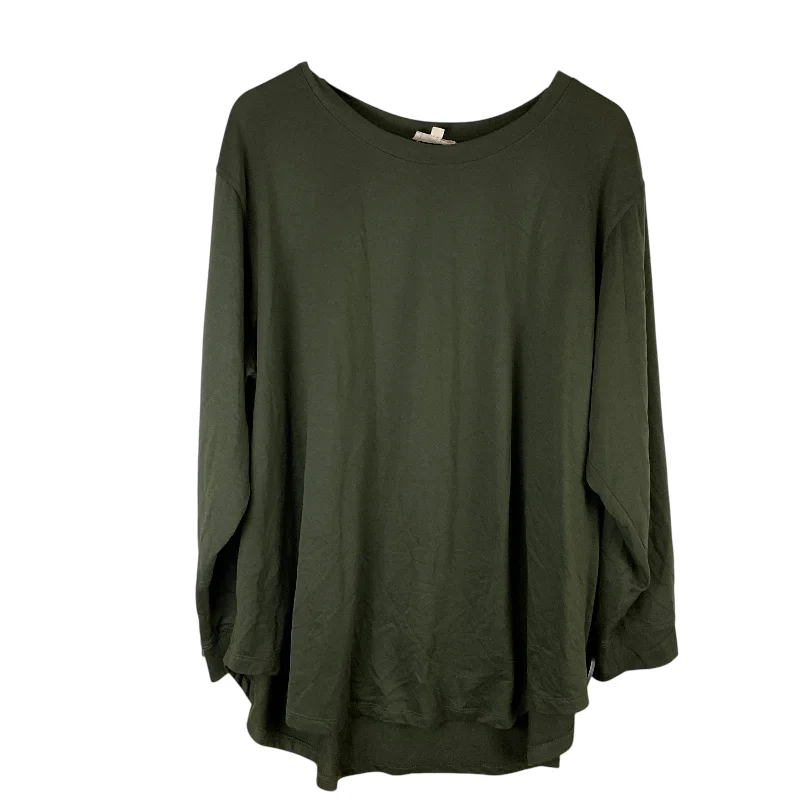 Limited Edition Top Long Sleeve By Jane And Delancey In Green, Size: 3x