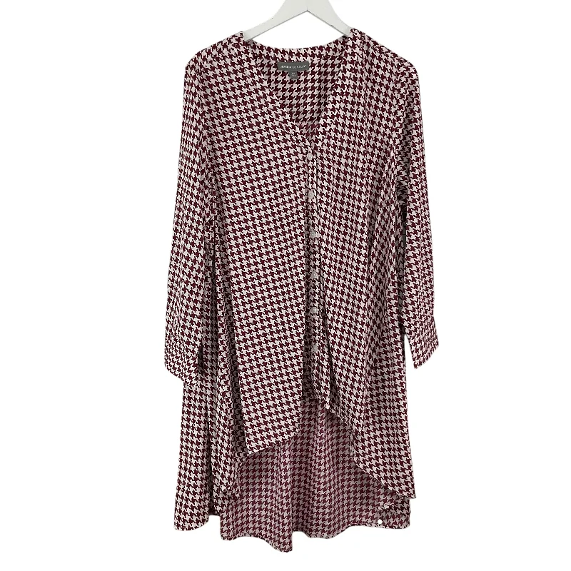 Online Specials Top Long Sleeve By Jessica London In Red, Size: 1x