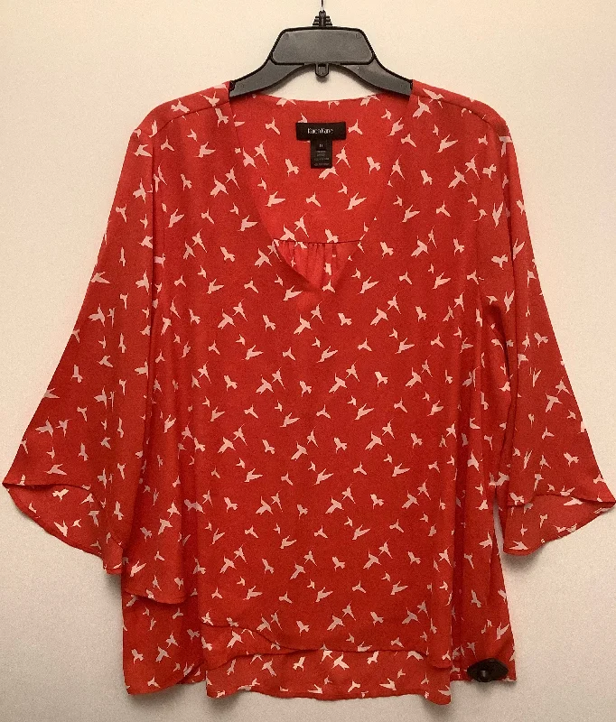 While Supplies Last Top Long Sleeve By Karen Kane In Red, Size: 1x