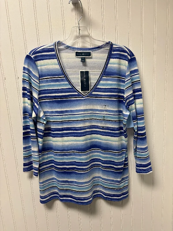 Steals and Deals Top Long Sleeve By Karen Scott In Blue, Size: M